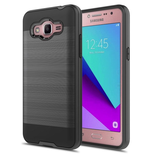 Wholesale Samsung Galaxy J2 Prime, Grand Prime Plus Armor Hybrid Case (Black)